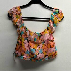 SAILOR FLORAL CROP TOP NWT SIZE M